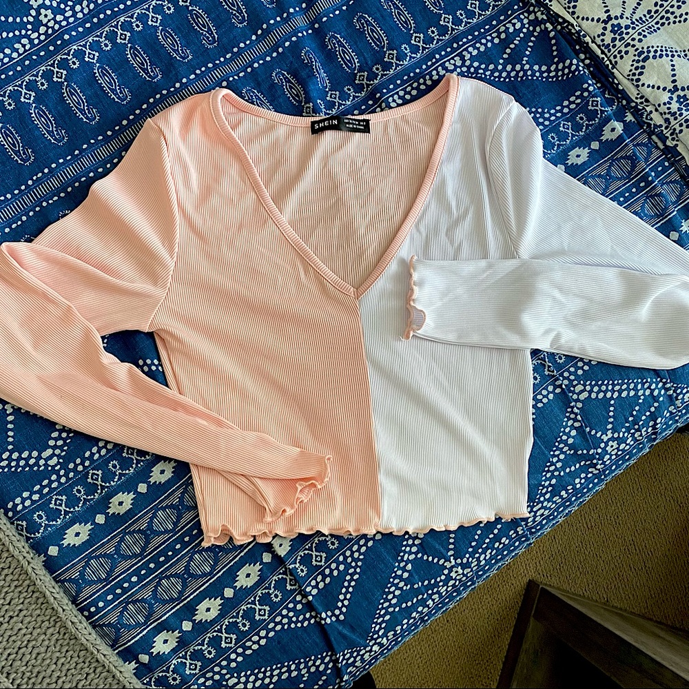 SHEIN - ColorBlock Longsleeve Top